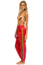 이미지를 갤러리 뷰어에 로드 , 5 STRIPE HI RISE WIND PANT - CHERRY Women's Sweatpants Aviator Nation
