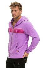 Last inn bildet i Galleri-visningsprogrammet, 5 STRIPE HOODIE - NEON PURPLE // PINK Hoodie Aviator Nation