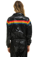 Carregar imagem no visualizador da galeria, 5 STRIPE WINDBREAKER - BLACK GLOSSY Women's Outerwear Aviator Nation