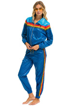 Load image into Gallery viewer, 5 STRIPE WINDBREAKER - DRESDEN // SNORKEL BLUE GLOSSY Women's Outerwear Aviator Nation