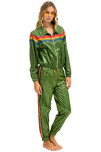 Carregar imagem no visualizador da galeria, 5 STRIPE - WINDBREAKER GARDEN GREEN GLOSSY Women's Outerwear Aviator Nation
