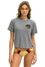 Laden Sie das Bild in den Galerie-Viewer, AVIATOR NATION SMALL LOGO BOYFRIEND TEE - HEATHER GREY Boyfriend Tee Aviator Nation