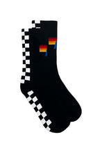 Load image into Gallery viewer, CHECKERED SOCK - BLACK // WHITE SOCKS Aviator Nation