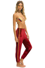 Carregar imagem no visualizador da galeria, CLASSIC VELVET WOMEN'S SWEATPANTS - RED Womens Sweatpants Aviator Nation
