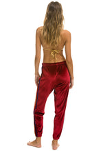 Carregar imagem no visualizador da galeria, CLASSIC VELVET WOMEN'S SWEATPANTS - RED Womens Sweatpants Aviator Nation