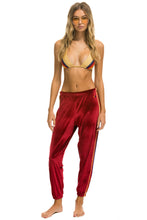 Carregar imagem no visualizador da galeria, CLASSIC VELVET WOMEN'S SWEATPANTS - RED Womens Sweatpants Aviator Nation