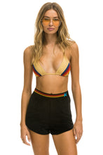 Load image into Gallery viewer, ELASTIC LOGO WOMEN'S LOUNGER SHORTS - BLACK Women's Shorts Aviator Nation
