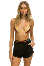 Load image into Gallery viewer, ELASTIC LOGO WOMEN'S LOUNGER SHORTS - BLACK Women's Shorts Aviator Nation