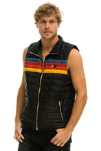 이미지를 갤러리 뷰어에 로드 , MEN'S 4 STRIPE VEST - BLACK Vest Aviator Nation