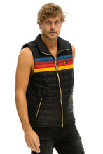 이미지를 갤러리 뷰어에 로드 , MEN'S 4 STRIPE VEST - BLACK Vest Aviator Nation