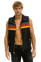 이미지를 갤러리 뷰어에 로드 , MEN'S 4 STRIPE VEST - BLACK Vest Aviator Nation