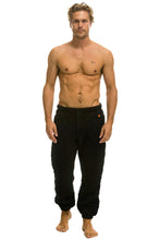 Carregar imagem no visualizador da galeria, QUILTED SWEATPANTS - BLACK Men's Sweatpants Aviator Nation