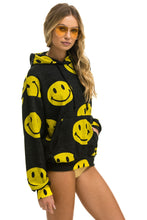 이미지를 갤러리 뷰어에 로드 , SMILEY REPEAT RELAXED PULLOVER HOODIE - BLACK Hoodie Aviator Nation