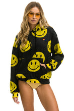 이미지를 갤러리 뷰어에 로드 , SMILEY REPEAT RELAXED PULLOVER HOODIE - BLACK Hoodie Aviator Nation