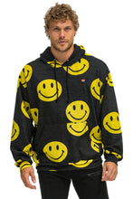 이미지를 갤러리 뷰어에 로드 , SMILEY REPEAT RELAXED PULLOVER HOODIE - BLACK Hoodie Aviator Nation