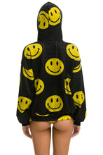 이미지를 갤러리 뷰어에 로드 , SMILEY REPEAT RELAXED PULLOVER HOODIE - BLACK Hoodie Aviator Nation