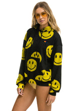 이미지를 갤러리 뷰어에 로드 , SMILEY REPEAT RELAXED PULLOVER HOODIE - BLACK Hoodie Aviator Nation