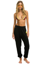 Cargar imagen en el visor de la galería, SMILEY SUNSET WOMENS SWEATPANTS - BLACK Women's Sweatpants Aviator Nation
