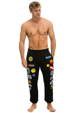 Load image into Gallery viewer, VINTAGE PATCH SWEATPANTS - BLACK Men's Sweatpants Aviator Nation
