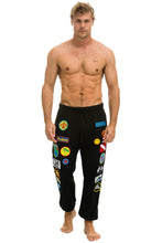 Load image into Gallery viewer, VINTAGE PATCH SWEATPANTS - BLACK Men's Sweatpants Aviator Nation