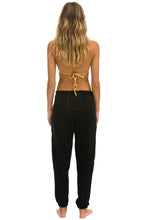 Load image into Gallery viewer, VINTAGE PATCH SWEATPANTS - BLACK Women's Sweatpants Aviator Nation
