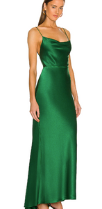 Green Silk Dress