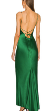 Load image into Gallery viewer, Green Silk Dress