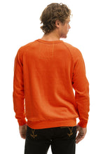 Load image into Gallery viewer, 5 STRIPE CREW SWEATSHIRT - ORANGE // YELLOW // PURPLE Sweatshirt Aviator Nation