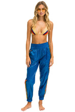 Load image into Gallery viewer, 5 STRIPE HI RISE WIND PANT - SNORKEL BLUE Women&#39;s Sweatpants Aviator Nation