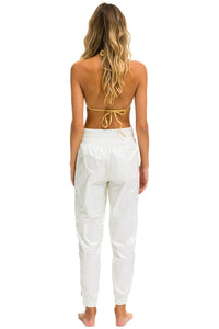 5 STRIPE HI RISE WIND PANT - VINTAGE WHITE Women's Sweatpants Aviator Nation
