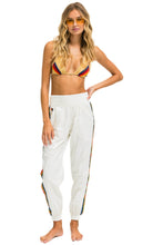 Load image into Gallery viewer, 5 STRIPE HI RISE WIND PANT - VINTAGE WHITE Women&#39;s Sweatpants Aviator Nation