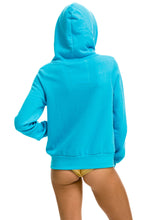 Cargar imagen en el visor de la galería, 5 STRIPE HOODIE - NEON BLUE // NEON RAINBOW Hoodie Aviator Nation