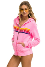 Load image into Gallery viewer, 5 STRIPE HOODIE - NEON PINK // YELLOW // PURPLE Hoodie Aviator Nation