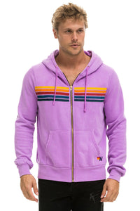 5 STRIPE HOODIE - NEON PURPLE Hoodie Aviator Nation