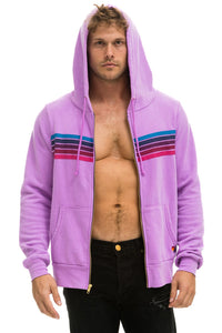 5 STRIPE HOODIE - NEON PURPLE // PINK // PURPLE Hoodie Aviator Nation