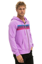 Cargar imagen en el visor de la galería, 5 STRIPE HOODIE - NEON PURPLE // PINK // PURPLE Hoodie Aviator Nation