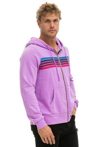 5 STRIPE HOODIE - NEON PURPLE // PINK // PURPLE Hoodie Aviator Nation