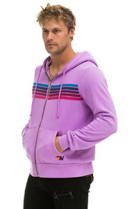 5 STRIPE HOODIE - NEON PURPLE // PINK // PURPLE Hoodie Aviator Nation