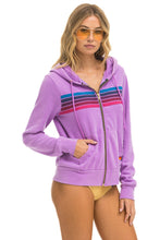 Cargar imagen en el visor de la galería, 5 STRIPE HOODIE - NEON PURPLE // PINK // PURPLE Hoodie Aviator Nation