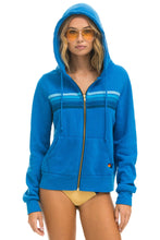 Load image into Gallery viewer, 5 STRIPE HOODIE - OCEAN // BLUE Hoodie Aviator Nation