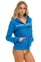 Load image into Gallery viewer, 5 STRIPE HOODIE - OCEAN // BLUE Hoodie Aviator Nation