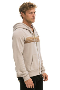 5 STRIPE HOODIE - SAND // TAN Hoodie Aviator Nation