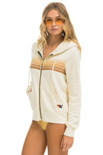 Load image into Gallery viewer, 5 STRIPE HOODIE - VINTAGE WHITE // SAND Hoodie Aviator Nation