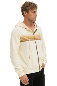 5 STRIPE HOODIE - VINTAGE WHITE // SAND Hoodie Aviator Nation