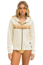 Load image into Gallery viewer, 5 STRIPE HOODIE - VINTAGE WHITE // SAND Hoodie Aviator Nation