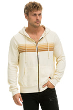Load image into Gallery viewer, 5 STRIPE HOODIE - VINTAGE WHITE // SAND Hoodie Aviator Nation