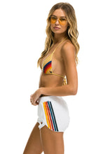 Cargar imagen en el visor de la galería, 5 STRIPE JOGGER SHORTS - WHITE Women&#39;s Jogger Shorts Aviator Nation