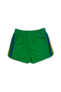 5 STRIPE KIDS FLEX JOGGER SHORT - KELLY GREEN Kid's Shorts Aviator Nation