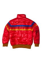 Cargar imagen en el visor de la galería, 5 STRIPE KIDS TRAVELER JACKET - CHERRY GLOSSY Kid&#39;s Outerwear Aviator Nation