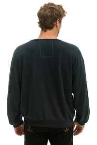 5 STRIPE RELAXED CREW SWEATSHIRT - CHARCOAL // GREY Sweatshirt Aviator Nation